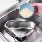 Velroxa Corner Sink Strainer & Organizer