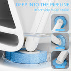 Velroxa Touch-Free Disposable Toilet Brush Kit with Wand and Refill Heads