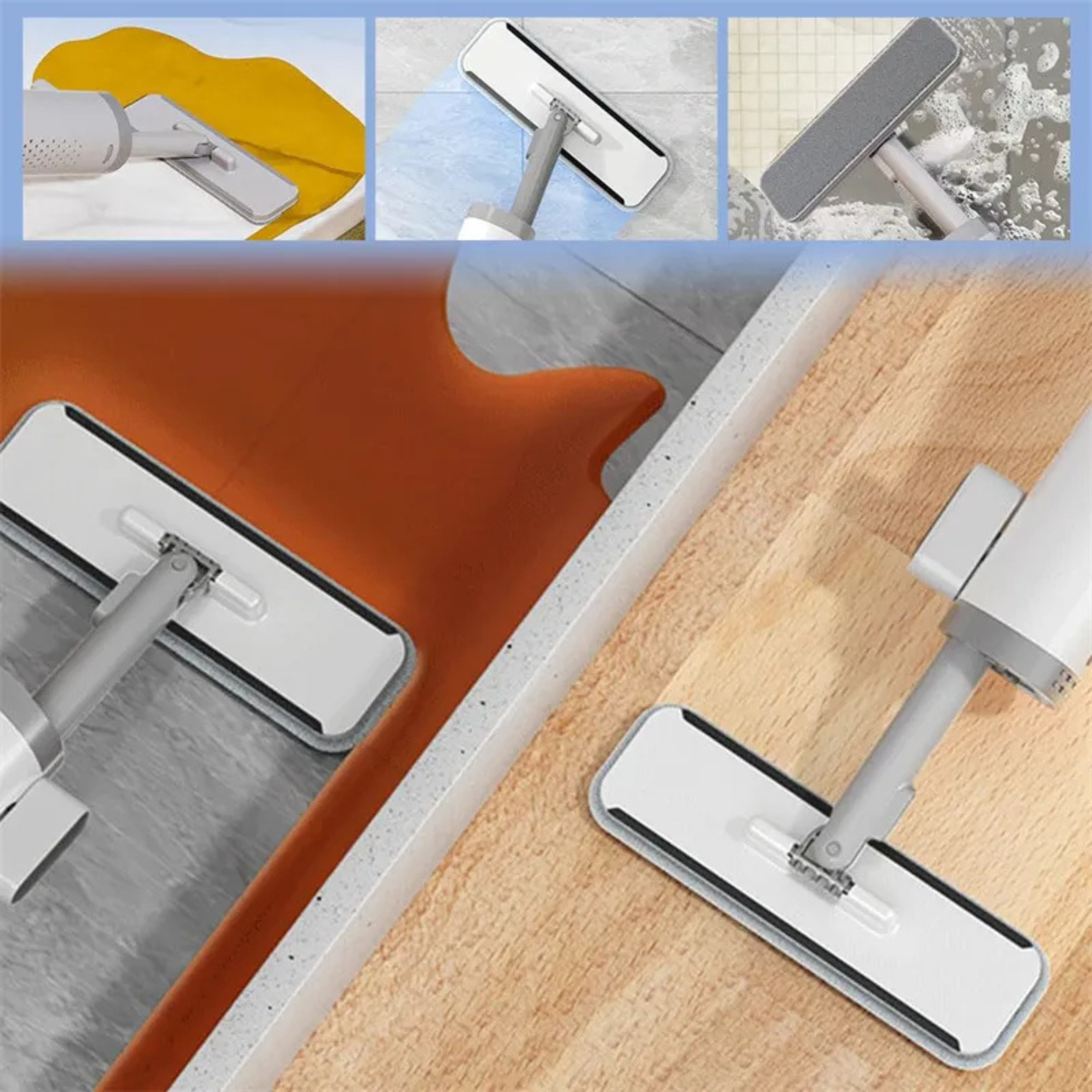 Velroxa Self-Wringing Compact Flat Mop