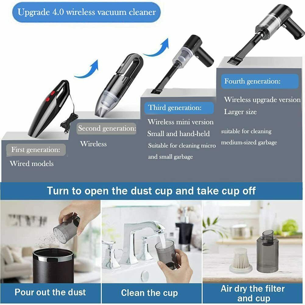 Velroxa 3-in-1 Handheld Vacuum