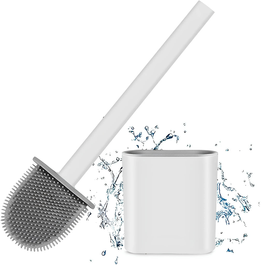 Velroxa Silicone Toilet Brush with Holder