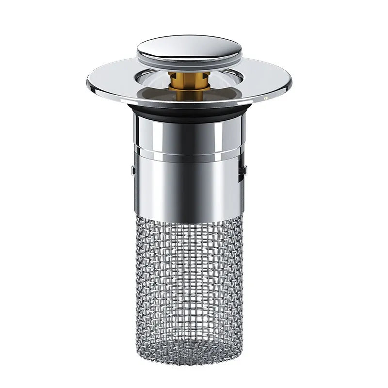 Velroxa 2-in-1 Pop-Up Sink Strainer