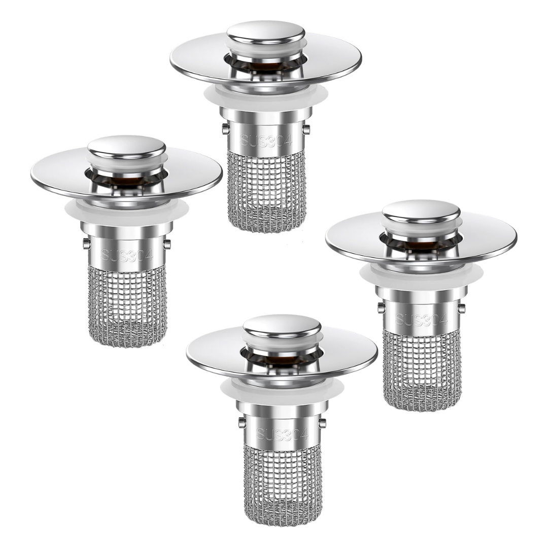 Velroxa 2-in-1 Pop-Up Sink Strainer