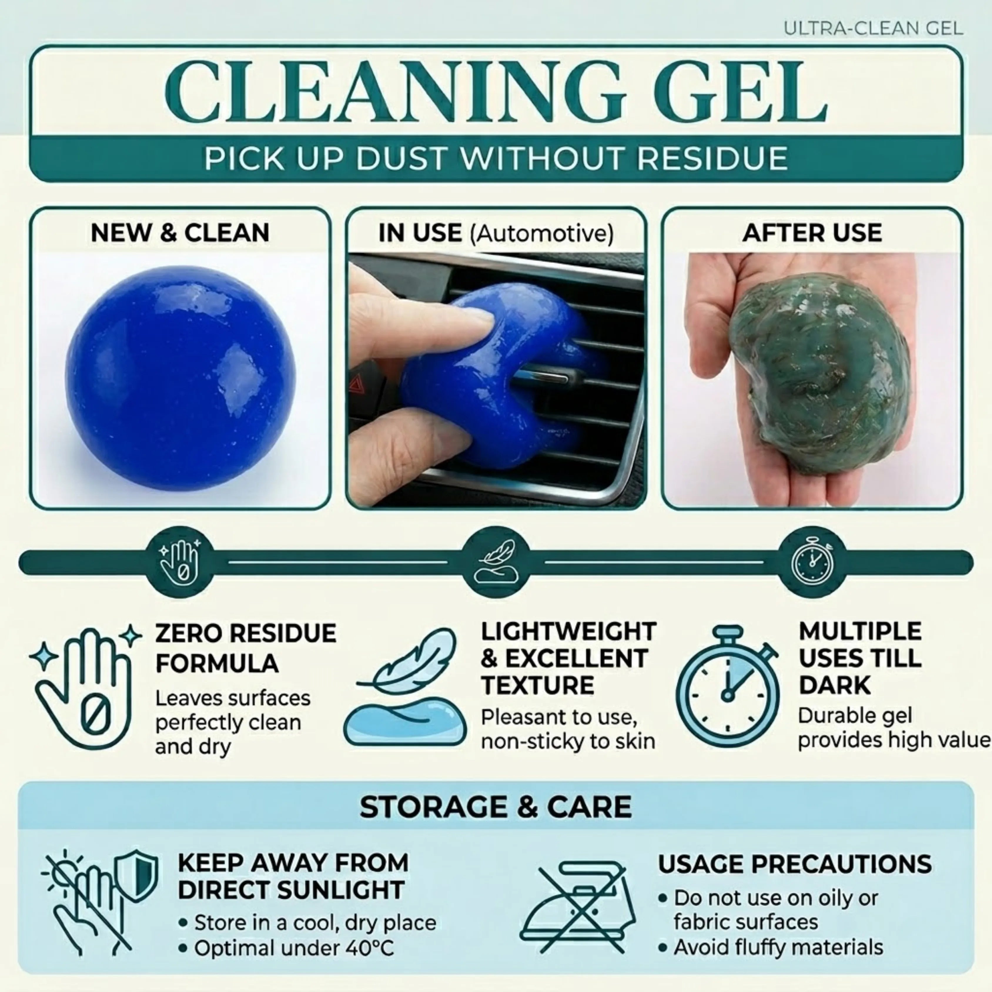 Velroxa Universal Dust Cleaning Gel