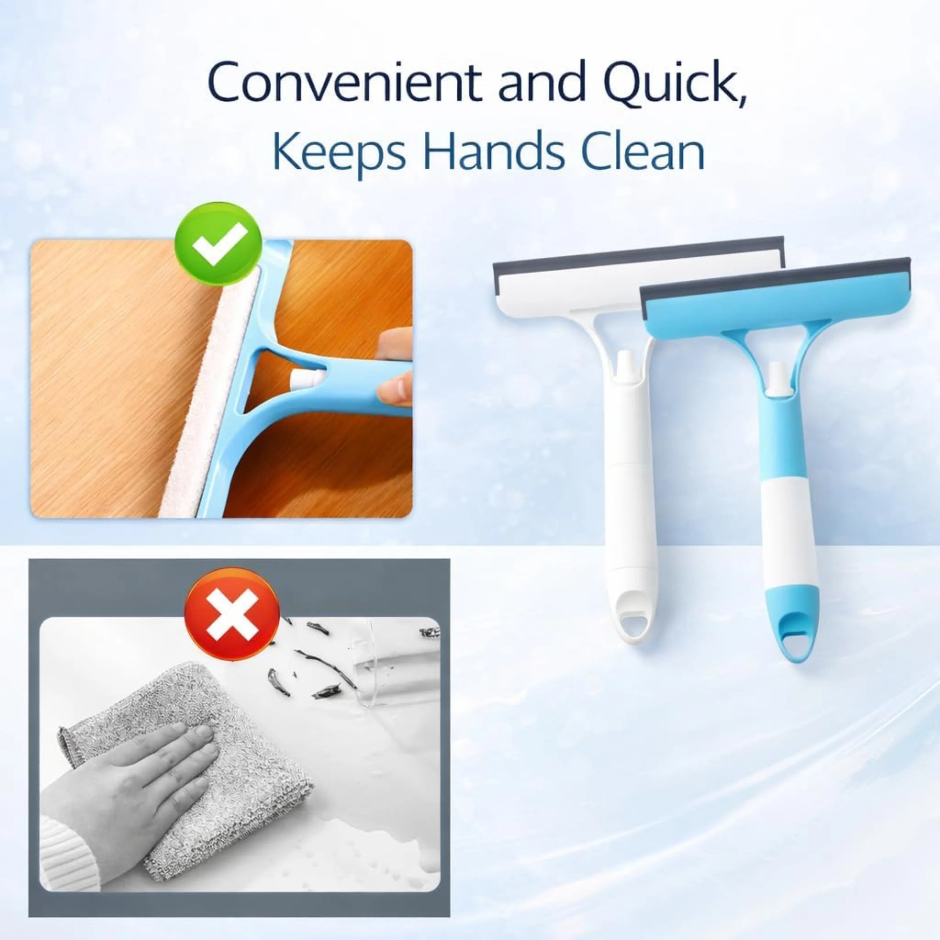 Velroxa 3-in-1 Spray Glass Wiper
