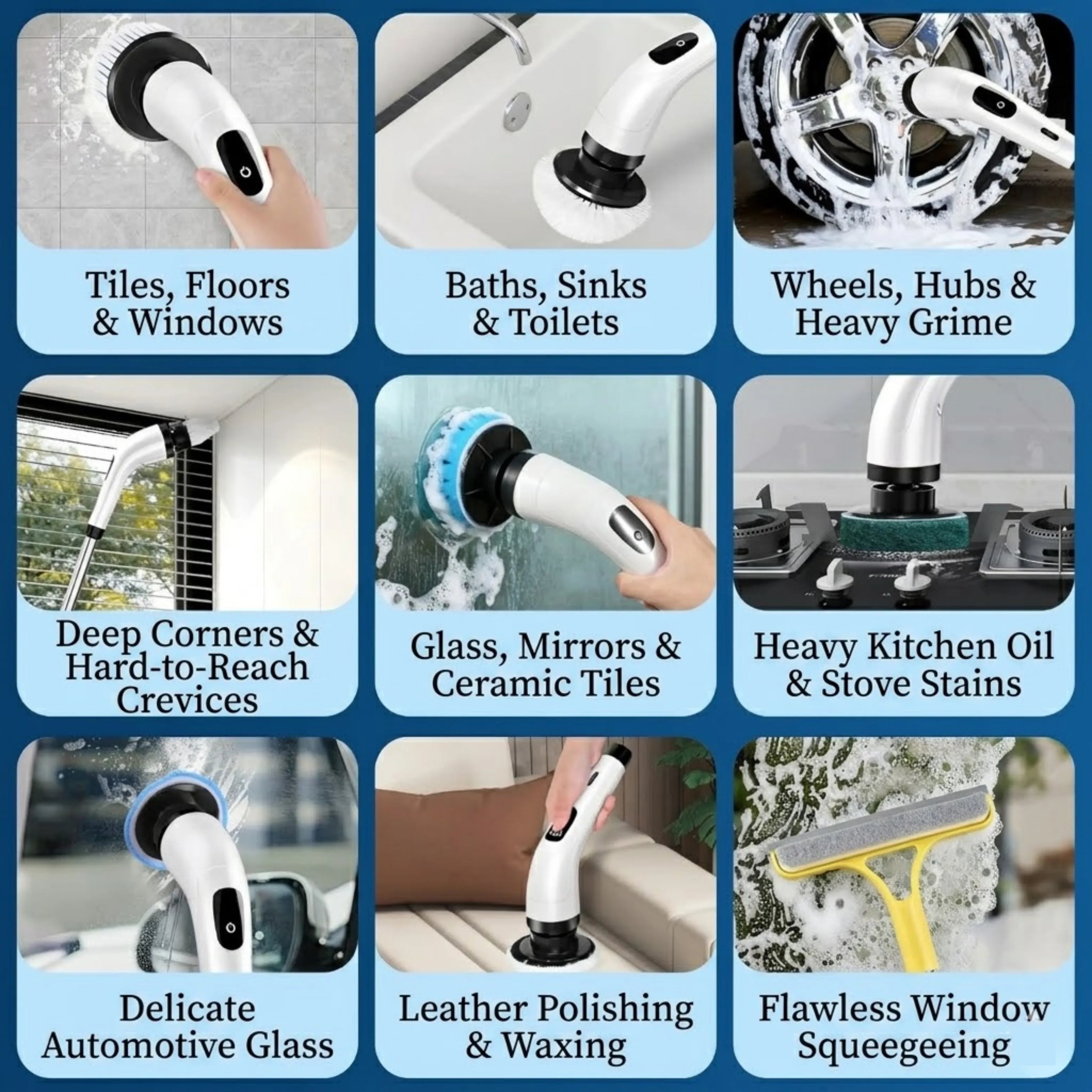 Velroxa Cordless Electric Spin Scrubber