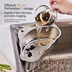 Velroxa Corner Sink Strainer & Organizer