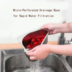 Velroxa Corner Sink Strainer & Organizer
