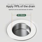 Velroxa 2-in-1 Pop-Up Sink Strainer