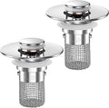 Velroxa 2-in-1 Pop-Up Sink Strainer