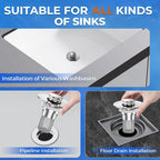 Velroxa 2-in-1 Pop-Up Sink Strainer
