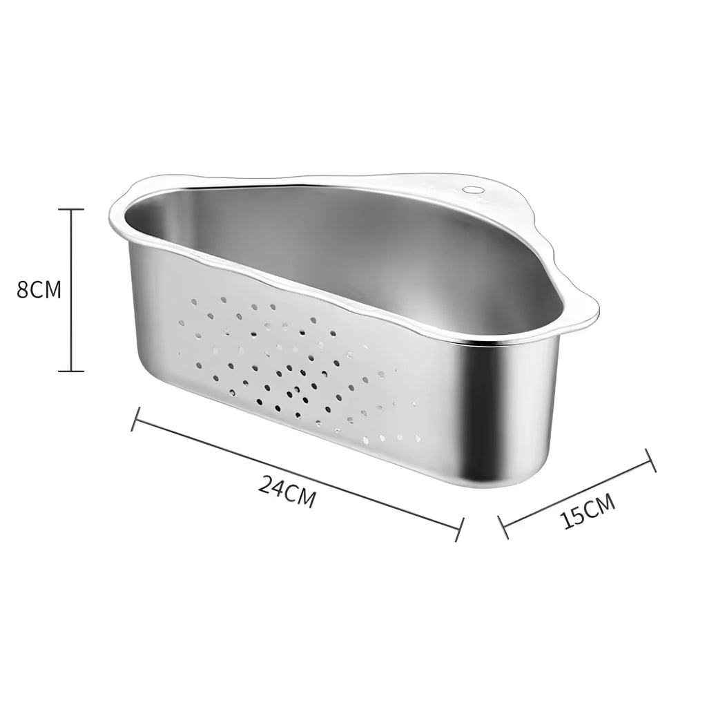 Velroxa Corner Sink Strainer & Organizer