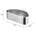 Velroxa Corner Sink Strainer & Organizer