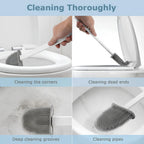 Velroxa Silicone Toilet Brush with Holder