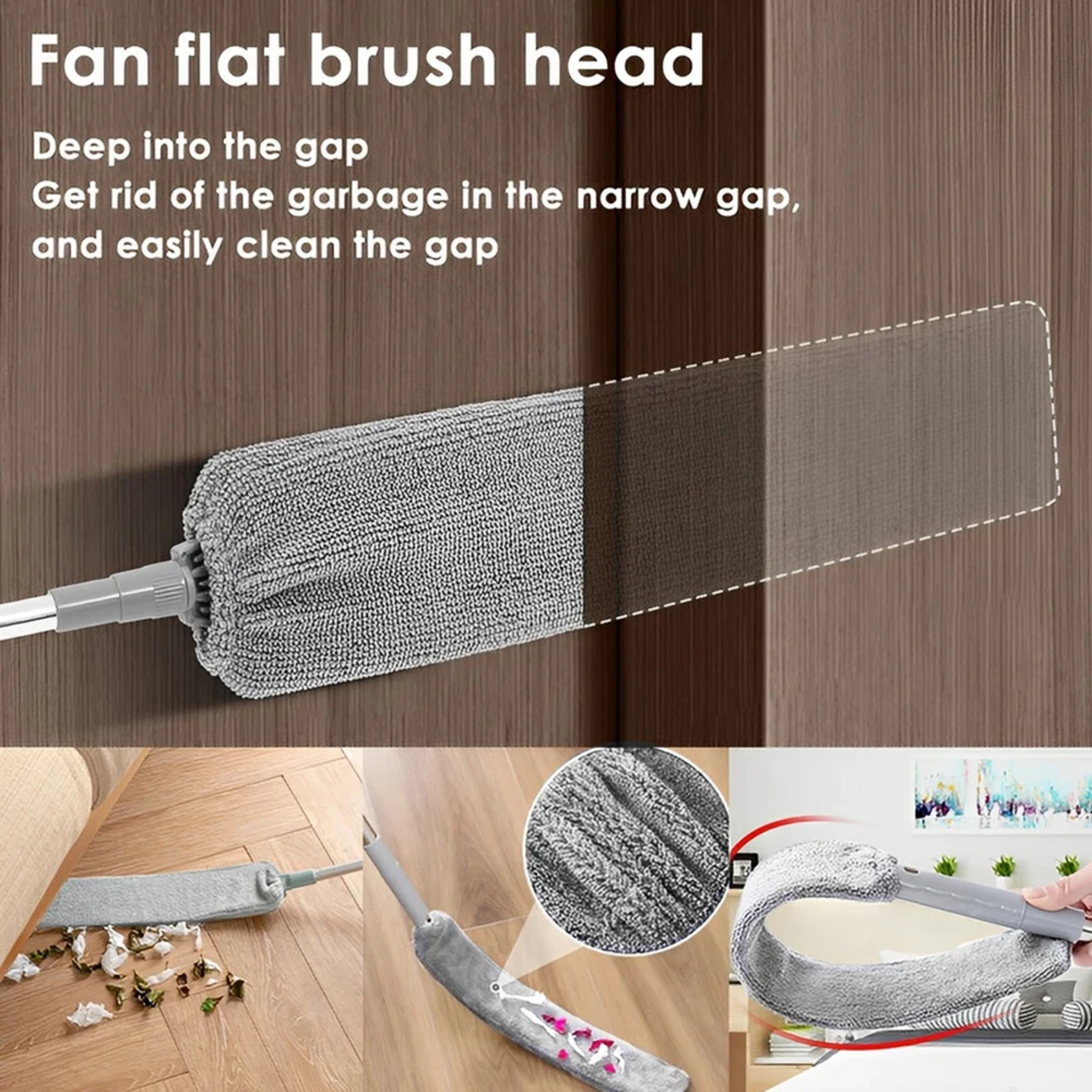 Velroxa 7.8ft Telescopic Ceiling Fan Duster Kit