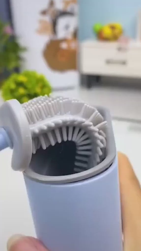 Velroxa Silicone Toilet Brush with Holder