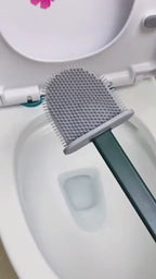 Velroxa Silicone Toilet Brush with Holder